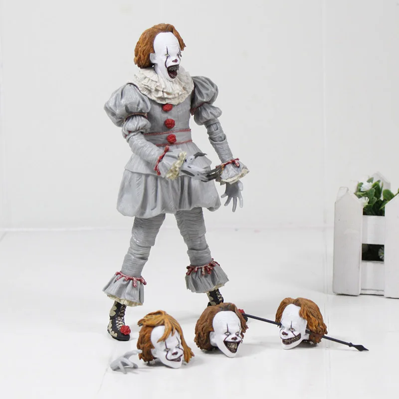 NECA 18 см horro Stephen King's It Pennywise Джокер клоун BJD фигурка игрушки куклы косплей Хэллоуин День Рождество подарок