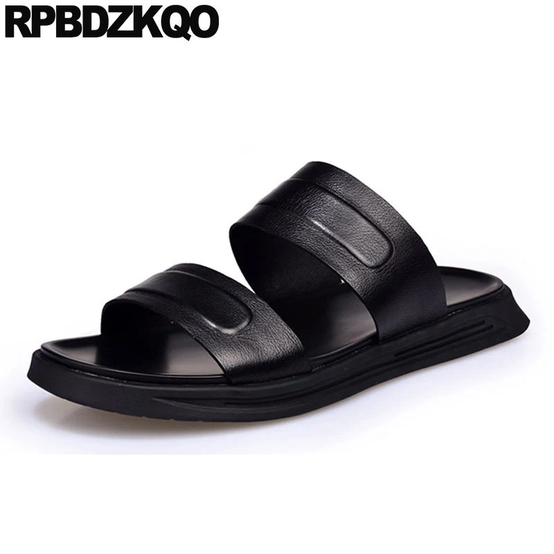 

shoes waterproof slippers designer water outdoor open toe slip on native beach slides black men sandals leather summer luxury
