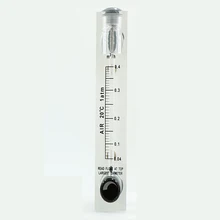 0,04-0,4 м3/ч 1/" с британской конической трубной наружной резьбой панель ПММА тип газа Поплавковый расходомер воздуха ротаметр расходомер с регулируемым клапаном