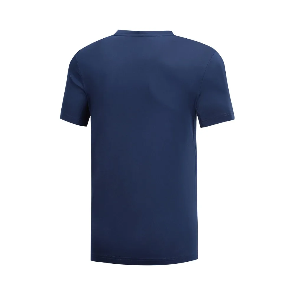 Li-Ning мужская тренировочная серия футболка дышащая Обычная посадка 87% полиэстер 13% спандекс подкладка Спортивная футболка Топы ATSP041 MTS3035