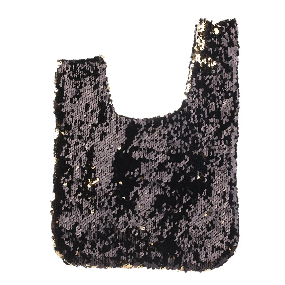2018 Новая мода сумка сумки с пайетками Цвет блестками Tote Дамы кошелек женская