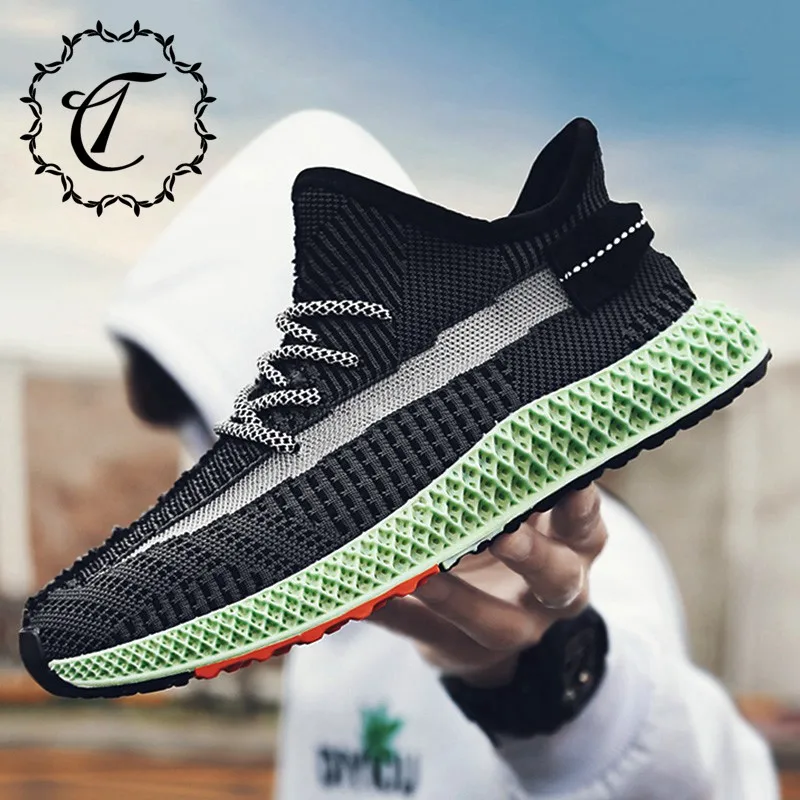 

CatriCa Hot Sale Summer Knit Breathable High Quality Men Shoes Designer Trainers Fashion Sneakers 2019 Black Gray Beige L-2221