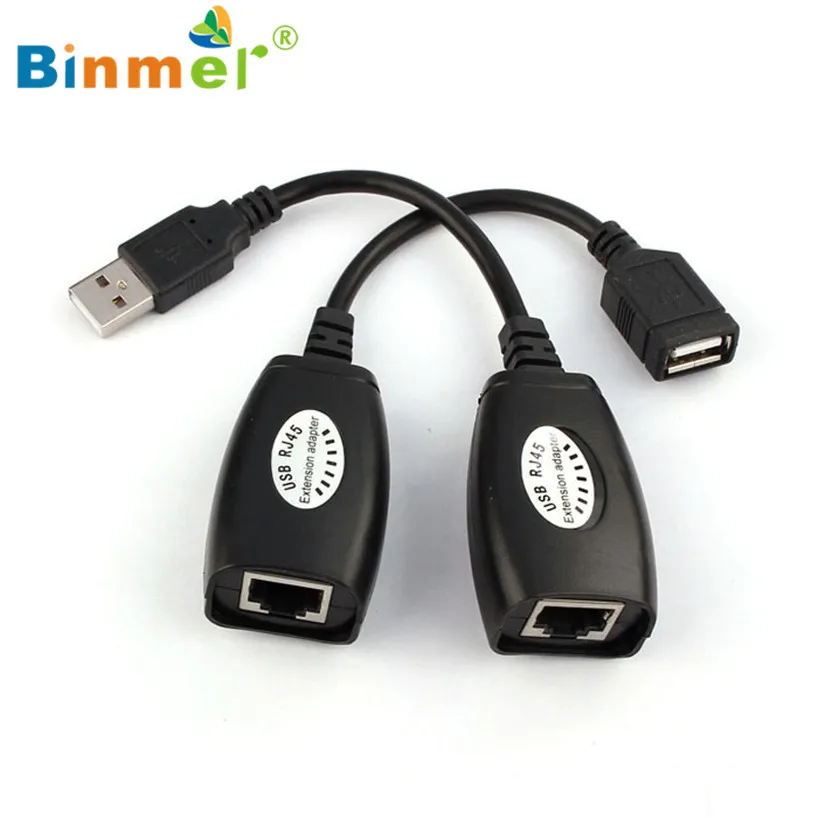 Binmer 2 017 USB удлинитель адаптер до 150 футов с помощью CAT5 RJ45 LAN кабель Sep 12