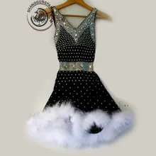 Стиль Костюмы для латинских танцев глубокий v-образный вырез бриллиантовый конкурс латиноамериканских танцев платья для женщин Детские платья для латинских танцев S-4XL