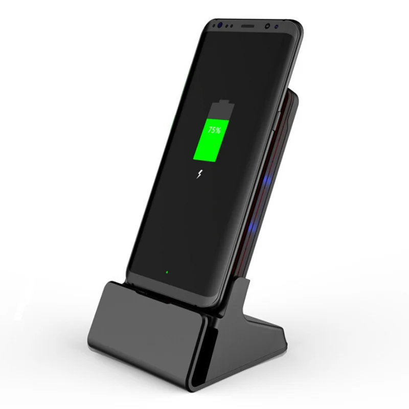 10 Вт Qi Беспроводной Зарядное устройство для iPhone X 8 плюс Быстрая зарядка Беспроводной зарядная док-станция для Samsung Note 8 5 S8 плюс S7 S6 край