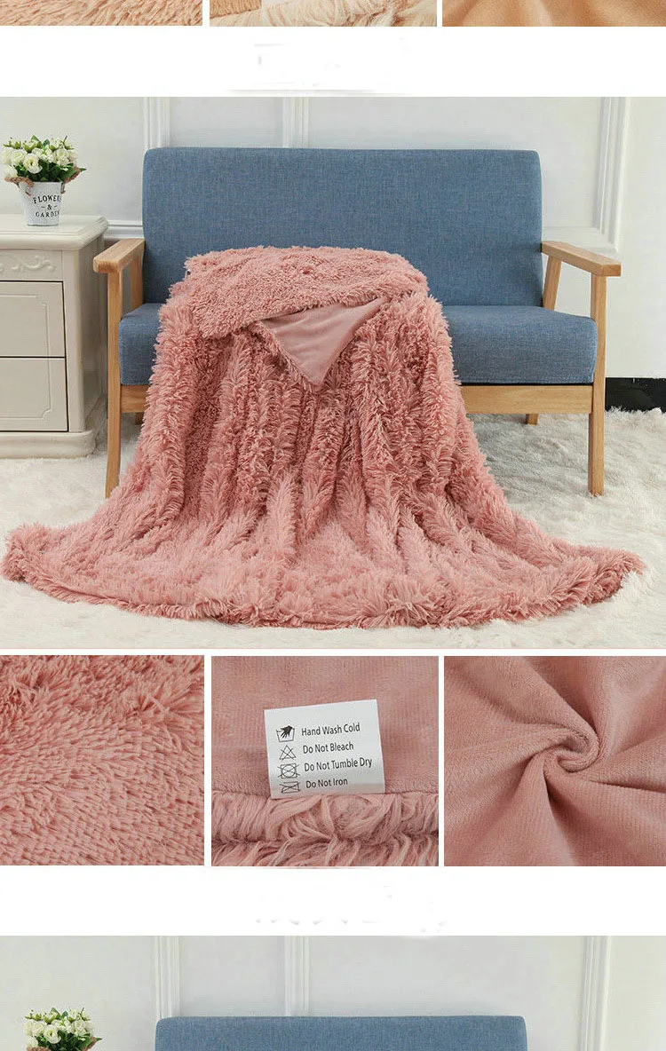 lamb fur blanket