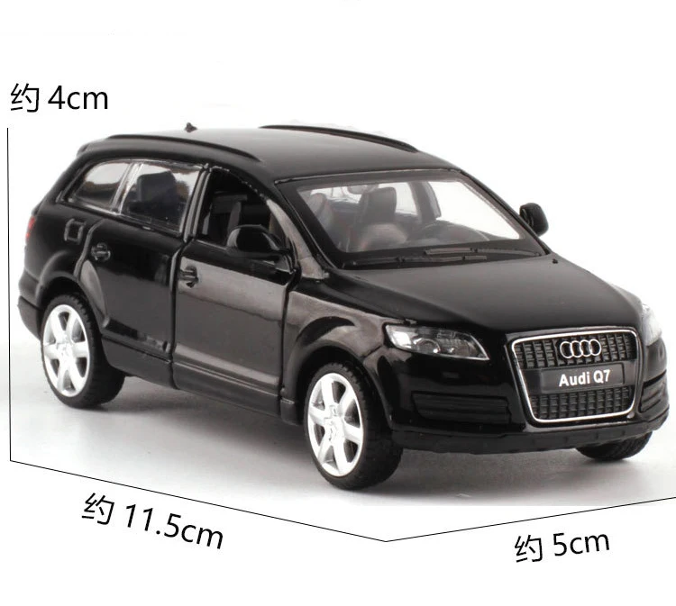 1:43 Scale Audi Q7 Alloy Pull-back car Diecast Metal Model Car For Collection Friend Children Gift