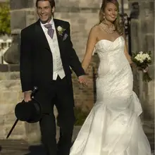 Мода на заказ смокинг жениха(куртка+ брюки+ галстук+ жилет) Свадебный Мужской костюм для жениха костюмы мужской костюм пиджак, жилет, брюки