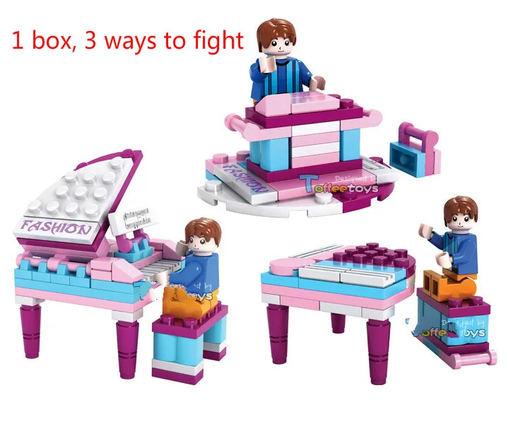 

Children Musical Instrument Series Building Block Toy Piano Drum Blocks Mini 3D Model Educational Collection Gift for Boys Girls