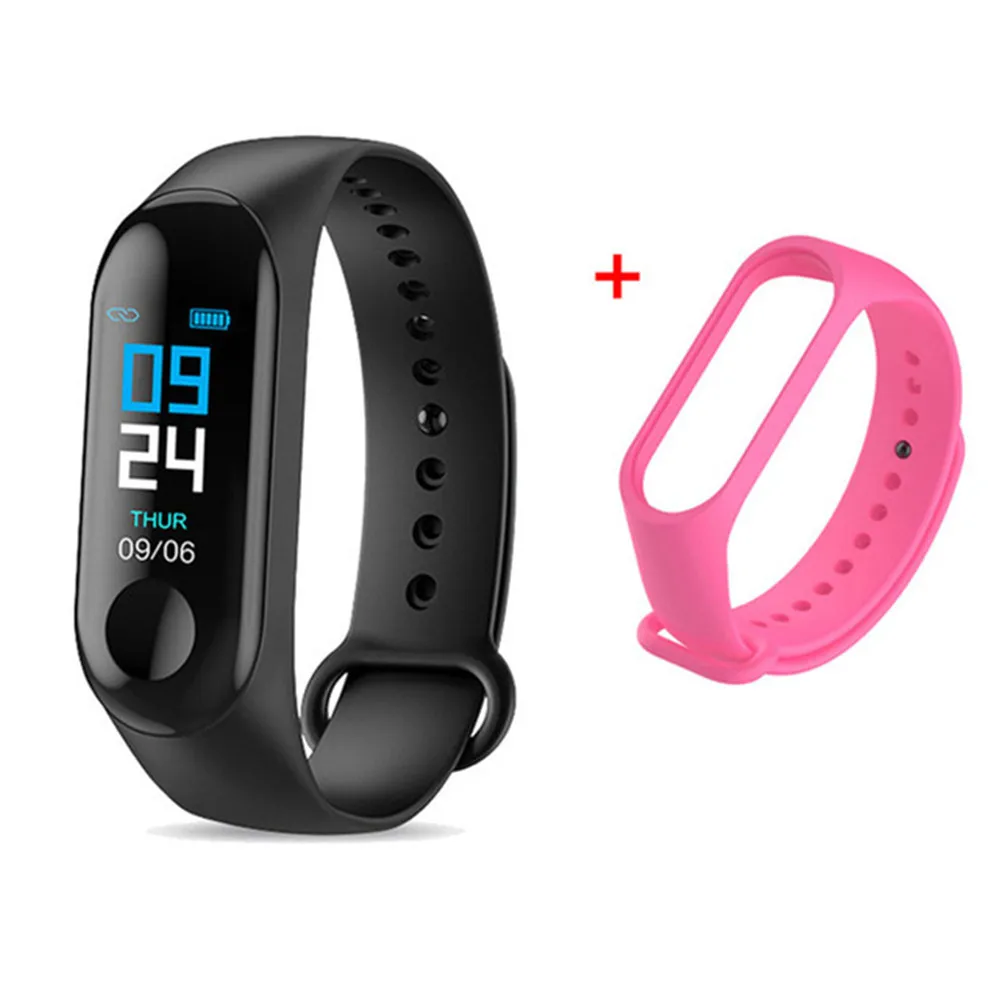 M3 Смарт-часы Браслет фитнес-трекер сообщения напоминание цветной экран водонепроницаемый спортивный браслет для мужчин и женщин - Цвет: With strap20