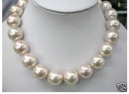 

Hot sell ->@@ Chinese Jewelry 14mm cultured shell pearl necklace 17'' Fashion AKOYA S -Top quality free shipping