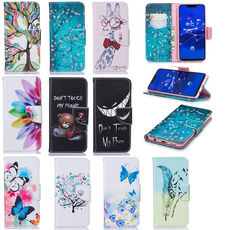 Кожаные чехлы для Huawei Mate 20 Lite чехол с откидной крышкой Магнитный телефона Pro