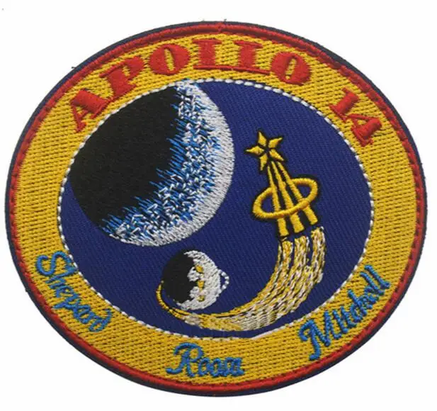 1 Piece APOLLO Mission Embroidery Decal Patch Astronaut DIY Spaceship Emblem Collage American Combat Outdoor Supplies Icon Badge - Цвет: I