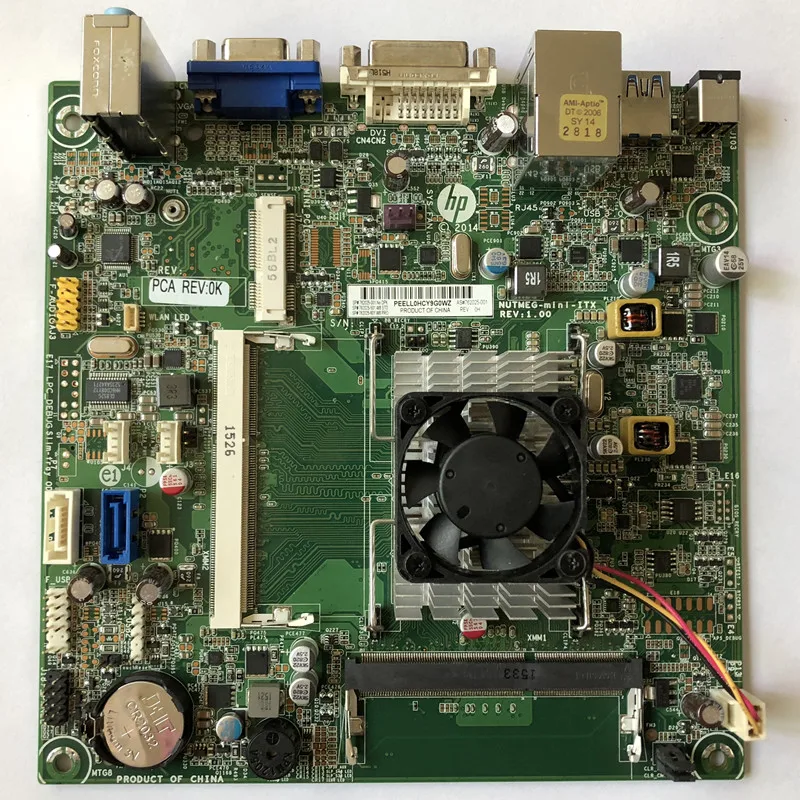 

762025-001 For HP 110 250 450-a114 762025-001/501/601 All in One System Board BYT-D J1800 mini-ITX Good Quality Almost New