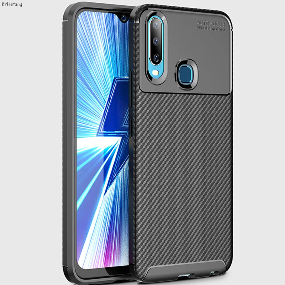 Тонкий чехол для Vivo Y17 Y3 полная защита задняя крышка мягкий ТПУ телефона Y 3