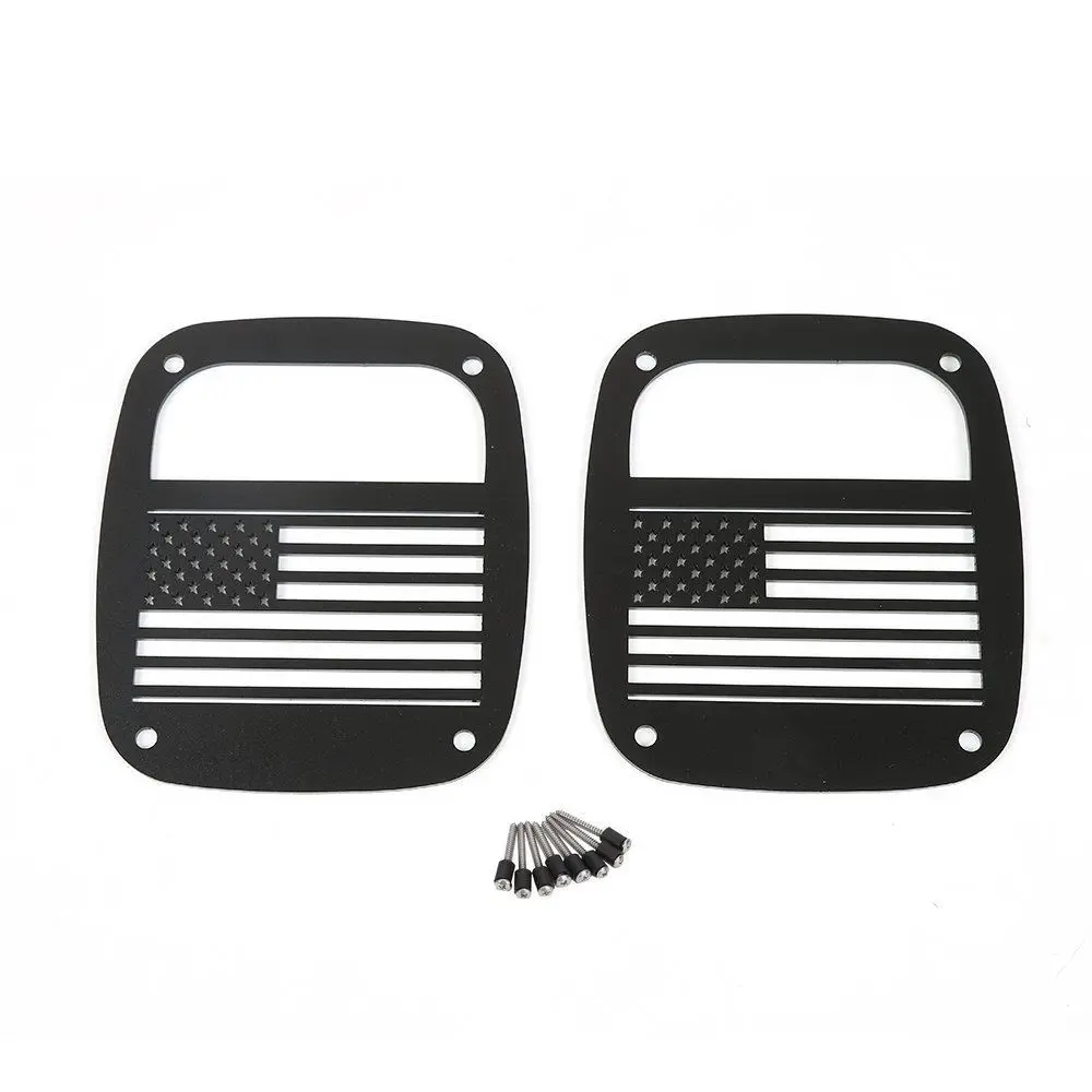 Защита фар заднего правого и левого хвоста Крышка лампы Накладка для Jeep Wrangler TJ