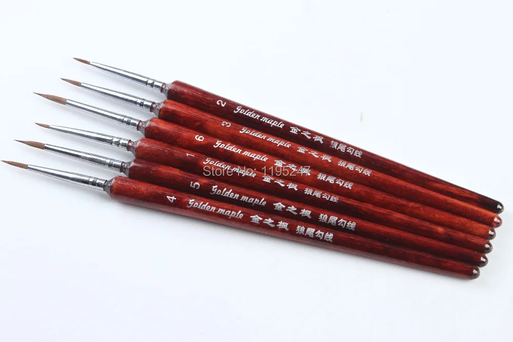 Weasel Hair Short Handle Liner Brush for artist paint brush craft brush