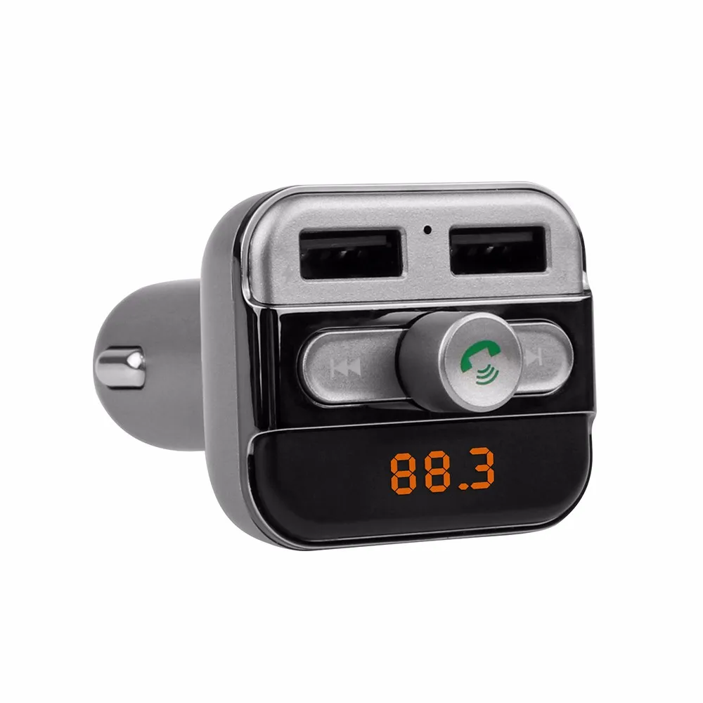 ONEVER Bluetooth автомобильный комплект музыкальный плеер fm-передатчик модулятор с 3.4A двойной USB зарядное устройство Поддержка переключатель папки/TF карта воспроизведения