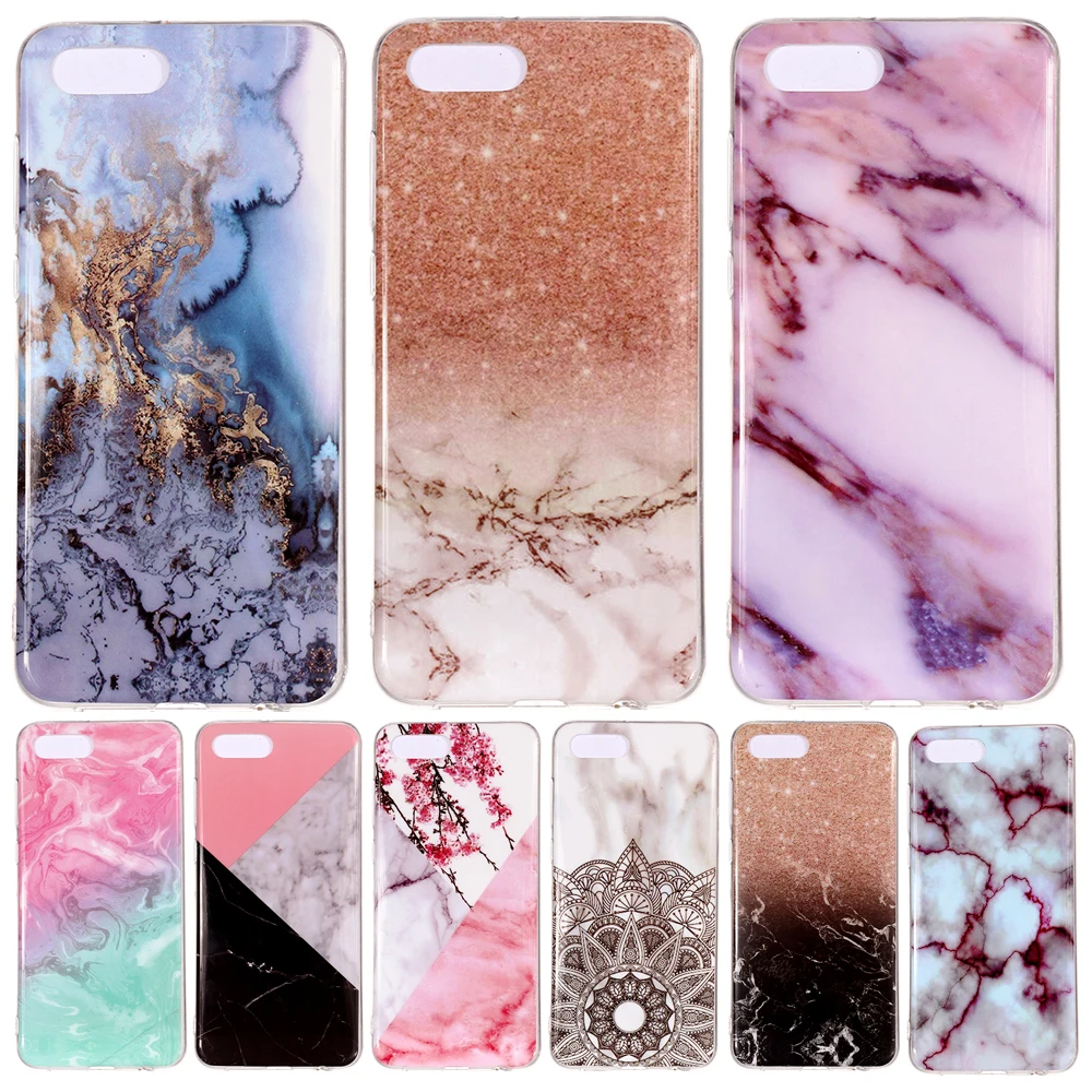 BigChen Marble Case For Coque Huawei Y5 2018 Mobile phone Back cover Soft Silicone TPU Funda Etui Pattern Shell |