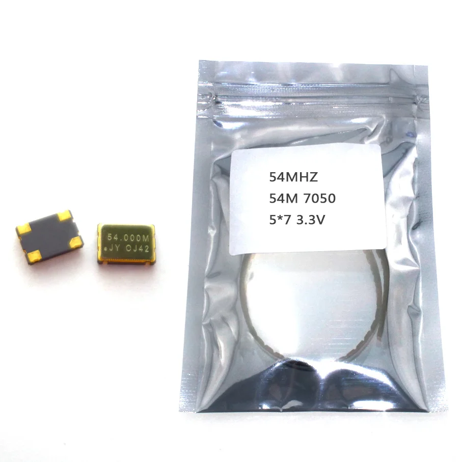 10 шт. SMD 5070 активный кварцевый генератор OSC 54 МГц 54 м 7050 5*7 3,3 В 25PPM