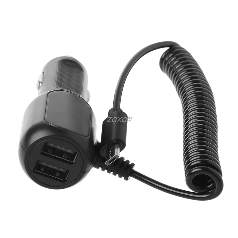 5 V 2.4A المزدوج USB سريع شاحن سيارة مهايئ شاحن كابل البيانات مايكرو USB للهاتف JUL02 هبوط السفينة