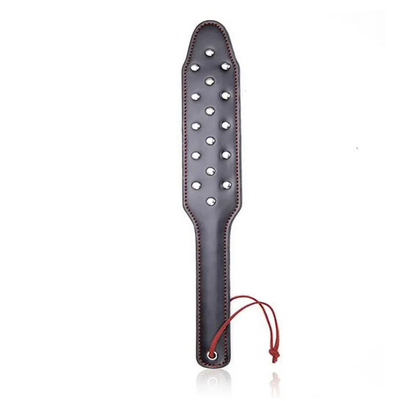 

Adult Games Punk Rivets Leather Flirt Clit Tickler Spanking BDSM Whip Fetish Role-play Slave Flogger Paddle Sex Toys for Couples