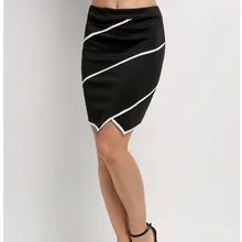 Elegant Sexy Summer Mini Short Bandage Bodycon High Waist Women Skirts Black White Slim Wrap Fringe