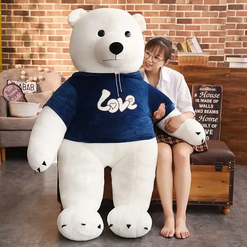 jumbo pop polar bear doll plush toy hugging bear stuffed doll pillow large cartoon fat bear toys for girlfriend gift DY50437 (4)