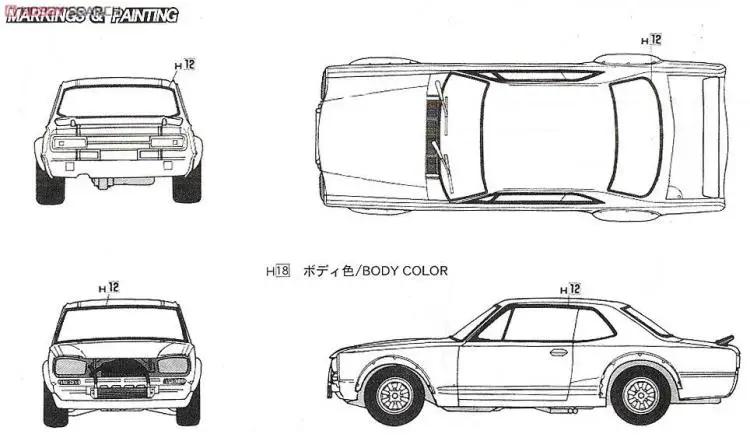 1/24 сборные модели Nissan Skyline GT-R KPGC10 03840 модель комплект