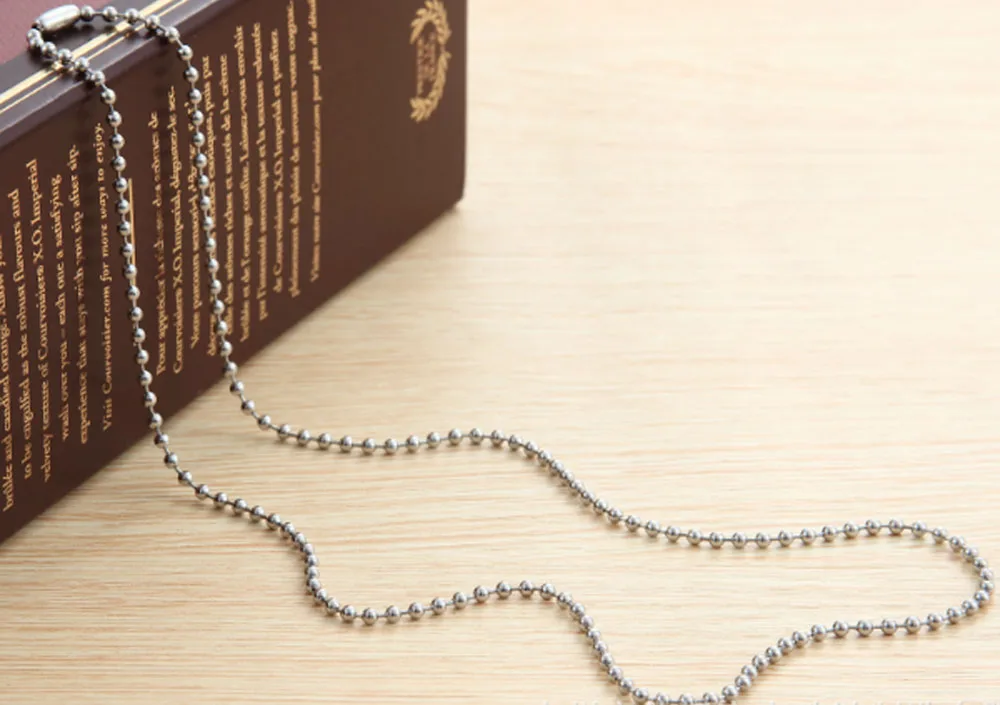 

Stainless Steel Ball Chain Necklace 2.4MM Beads 10cm-100cm