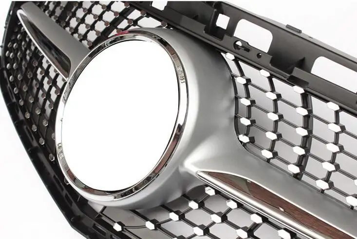 Diamond Style Front Grille Bumper Grill for 2014 2015 2016 Mercedes Benz E-Class W212 Facelift Avantgarde E63 AMG E250 E300 etc For 2014 2015 2016 E-Class Facelift Avantgarde W212 (Sedan & Estate)  Fit for E250, E300, E350, E500, E550 Sport / Avantgarde Models - Sedan / Wagon  Also Fit for 2014-2016 AMG Sport Package W212 Automobile Parts Accessories