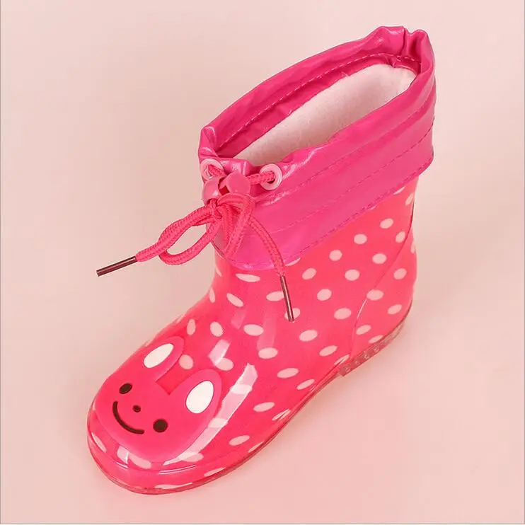 Детская непромокаемая обувь с героями мультфильмов; ботинки для мальчиков и девочек; Нескользящие Детские Водонепроницаемые студенческие водонепроницаемые ботинки; размеры 15-19 см - Цвет: SHOW PICTURE