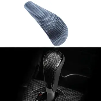 

BBQ@FUKA For Toyota RAV4 2009 2010 2011 Auto 1pc Car Carbon Fiber ABS Gear Shift Knob Decorative Cover Trim Styling Accessories