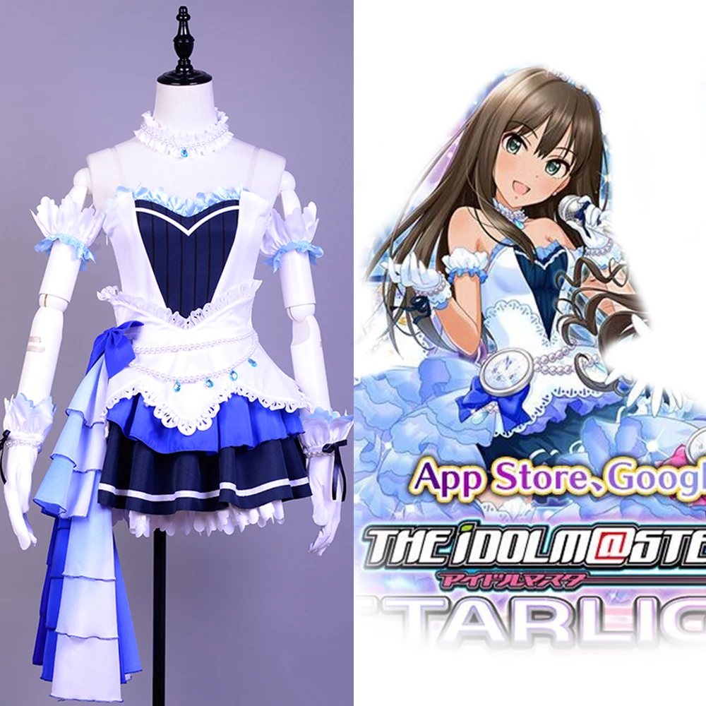 Idolmaster Starlight Стадия Косплэй костюм для Для женщин Обувь для девочек полный набор