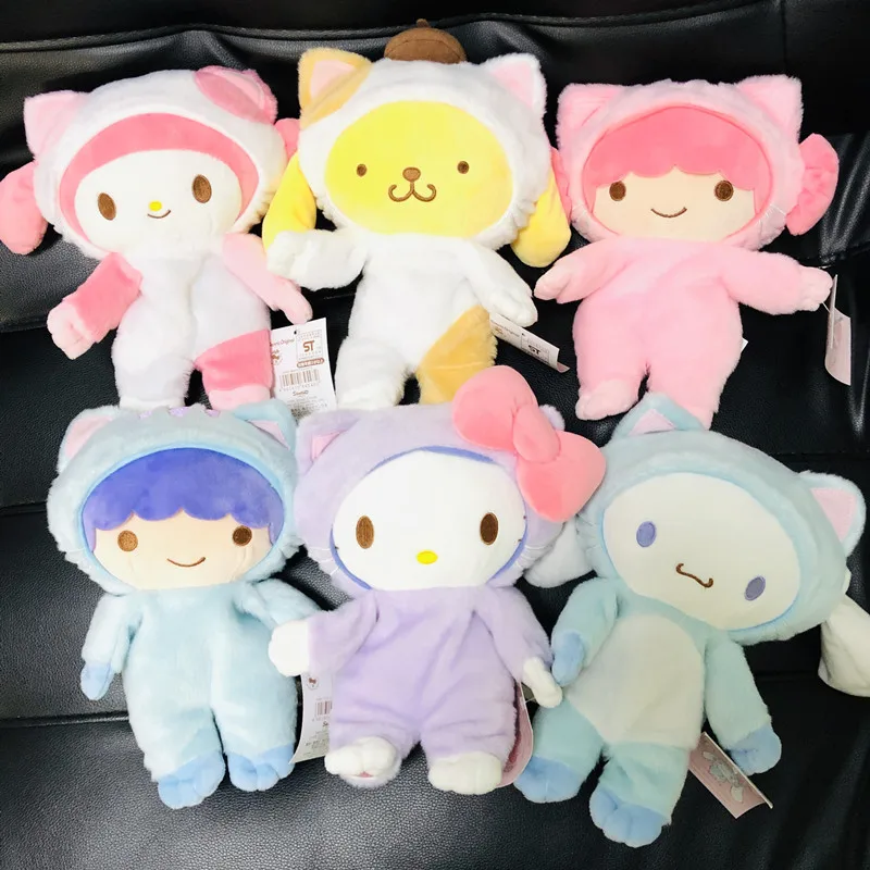 1pc New Cartoon My melody little Twin stars Figure Stuffed Dolls Cosplay Cat Plush Toys
