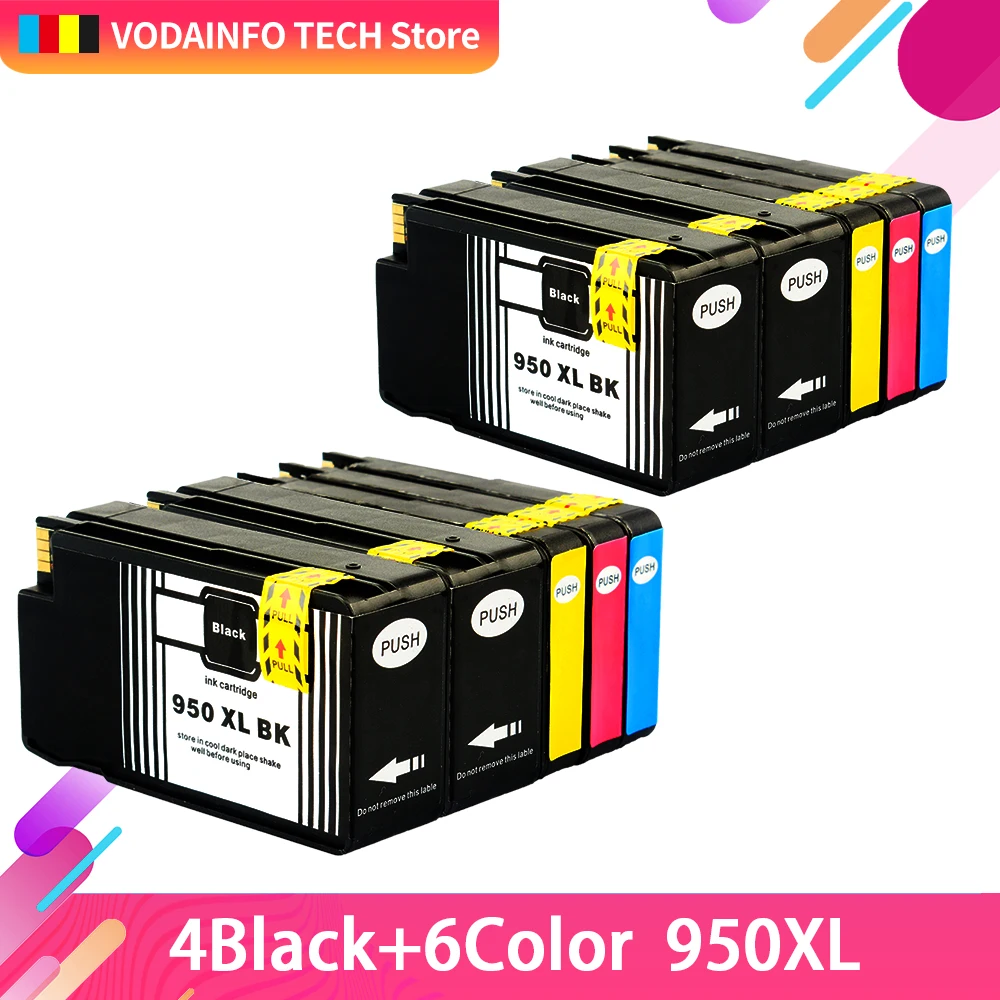 

QSYRAINBOW Ink Cartridge Replacement for HP 950 951 xl for HP Officejet Pro 8600 8620 8630 276dw 8640 8660 8615 8625 251dw