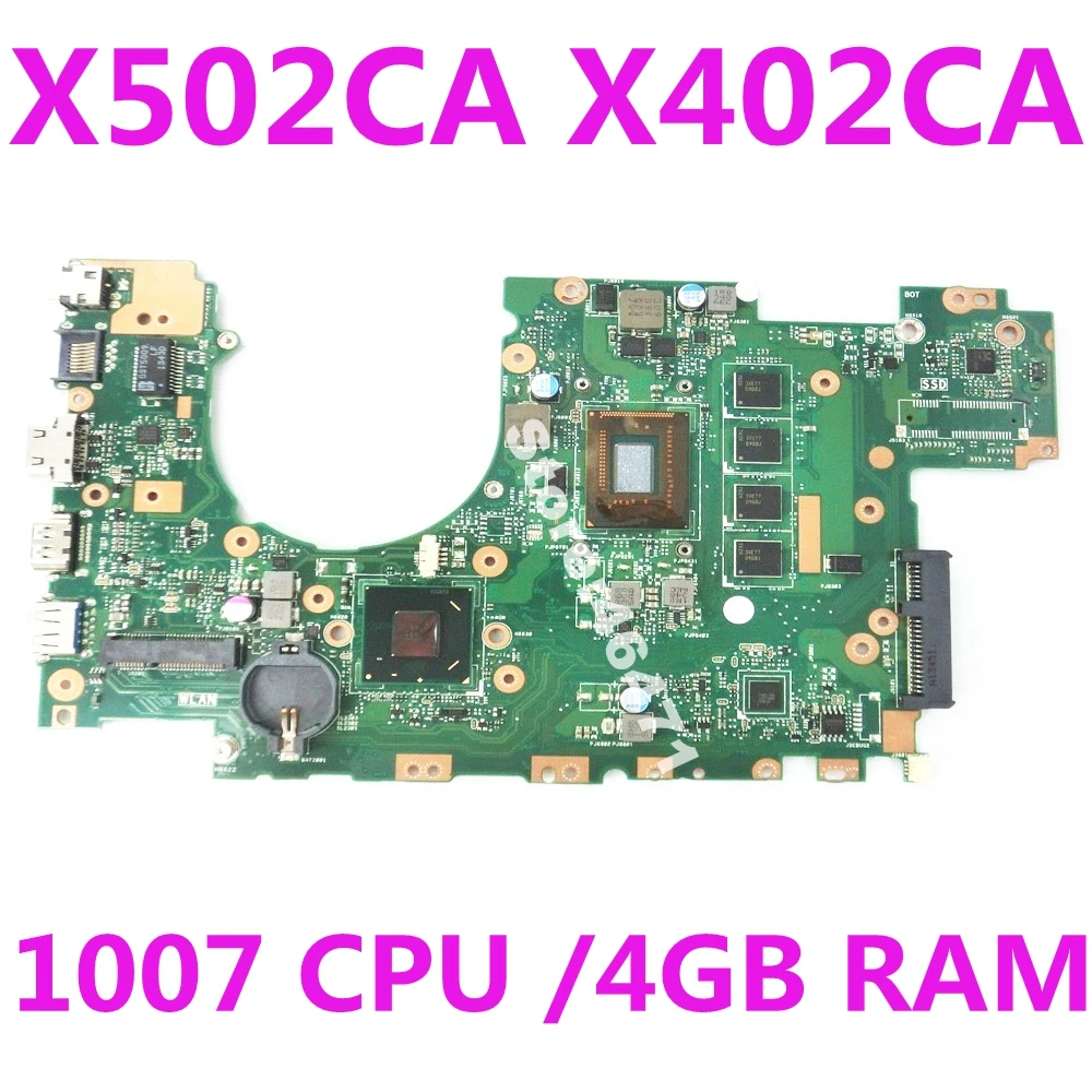 

X402CA Motherboard REV2.1 1007 4G Memory For ASUS X502CA X402CA Laptop motherboard X402CA Mainboard X402CA Motherboard 100% Test