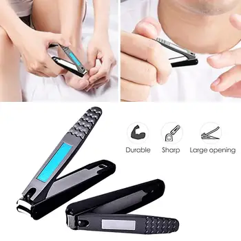 

2pcs Fingernail Clippers Nail Cutter Trimmer Set Nail Clippers With Catcher No Splash Toenail Drop Shipping