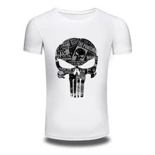 DY-92 Men’s Fashion Skulls Design T Shirt 100%Cotton High Quality Soft Material Men Hipster TShirts Top
