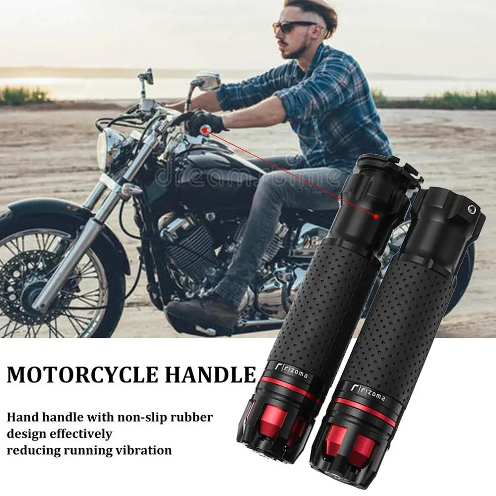 22 мм мотоцикл дроссельной заслонки Cnc алюминиевый сплав Поворотный руль ручные ручки удобная рукоятка