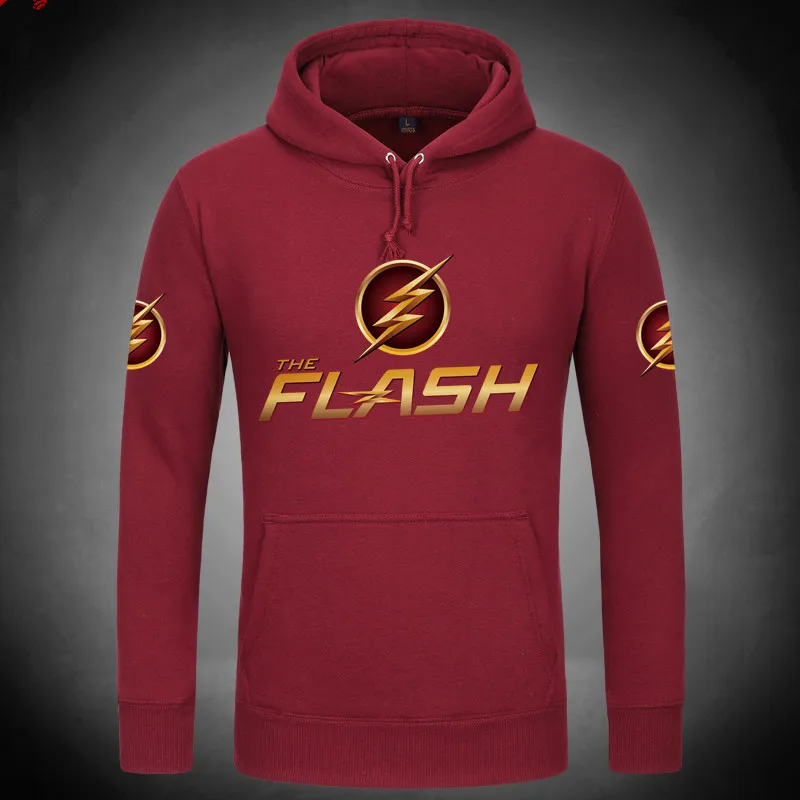 

[XHTWCY]NEW DC Flash Super Hero Costume Hoodies Man Tracksuits hoodies The avengers alliance Sweatshirt