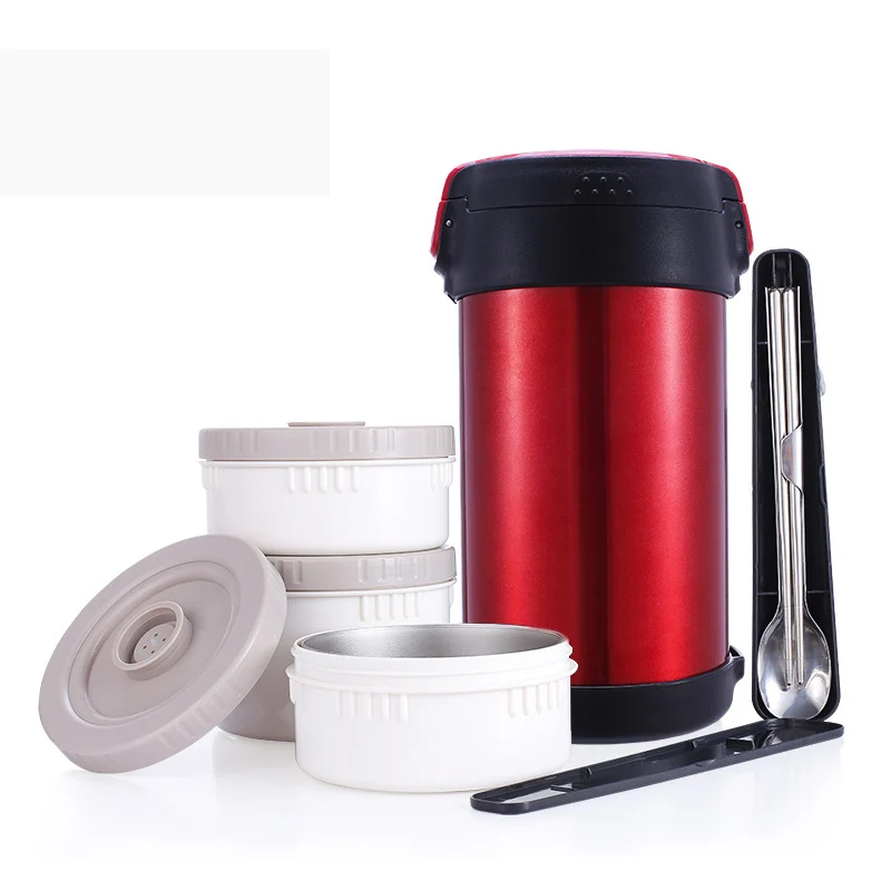 Buy 2200ml food container with inox and plastic bowl