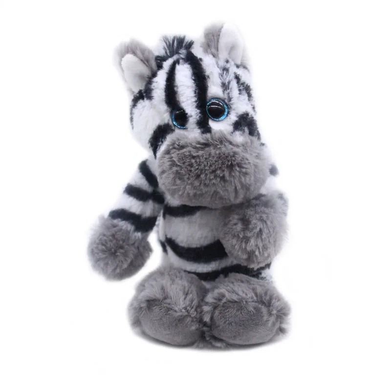 SELLWORLDER Ty Beanie Boos Big Eyes 6" 15cm Cute Zebra Plush Animal