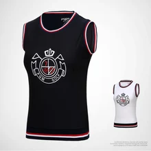 Осенний жилет женские топы, одежда для тенниска, Спортивная футболка поло без рукавов, Корейская спортивная одежда в студенческом стиле