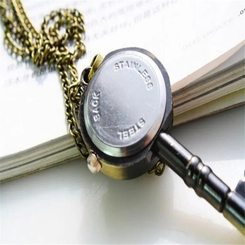 Клаудия Relojes mujer новейший роскошный бренд Милый Винтажный ключ дизайн пряжка ожерелье Подарочные карманные часы Relogio feminino