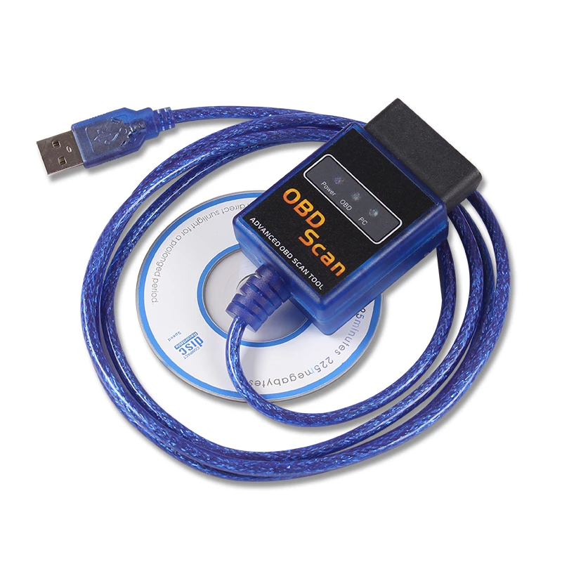 Горячая продажа Vgate ELM 327 V2.1 USB Версия OBD2 Улучшенный OBD II инструмент для
