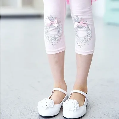 2016 Summer font b Children s b font font b Clothing b font Girls PantsCalf length
