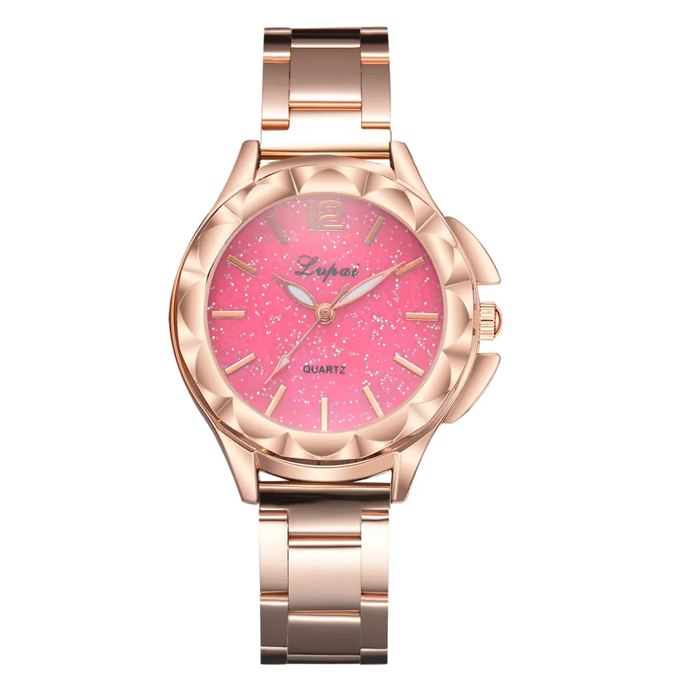 Роскошные Брендовые женские часы кварцевые часы со стальным ремешком модные повседневные женские наручные часы простой браслет часы relojes mujer - Цвет: E