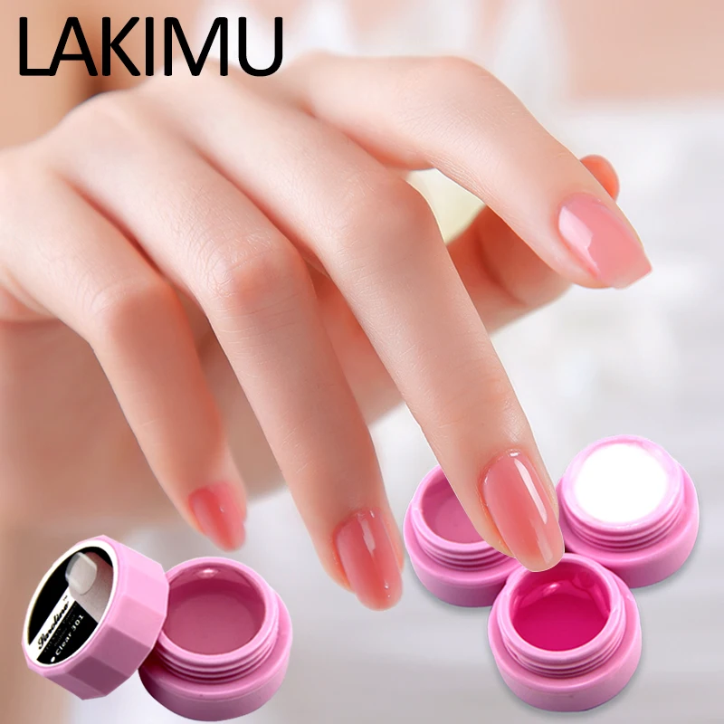 

Lakimu Professional Builder Gel Varnishes Finger Extension UV Gel Polish Primer Nail Art Glue All for Nail Extension