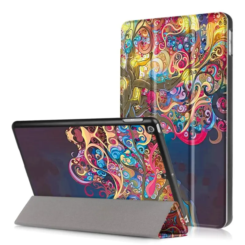 Магнитный кожаный умный чехол для Apple, iPad 9,7 5th 6th Generation A1954 Coque Capa Funda - Цвет: J